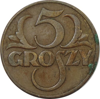 5 GROSZY 1937 - STAN (2-) - SP956