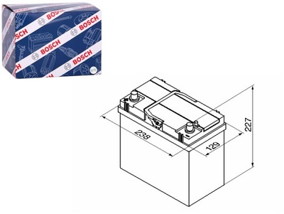 АККУМУЛЯТОР BOSCH 12V 45AH 330A S4 L + 1 238X129X227 B00 ПУСКОВОЙ