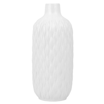 Wazon dekoracyjny ceramiczny biały EMAR