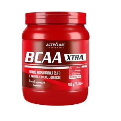 Activlab BCAA Xtra aminokwasy Siła 500g Porzeczka