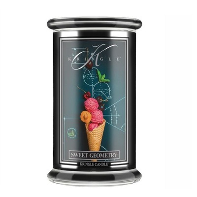 Duża świeca Sweet Geometry Reserve Line Kringle Candle