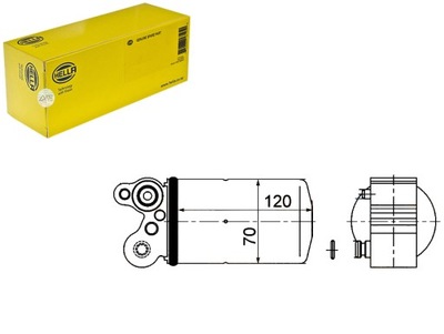 Hella осушувач кондиціонера hella 31274799 3511934 фото №1