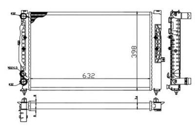 РАДІАТОР AUDI A4 8D 94- DEPO