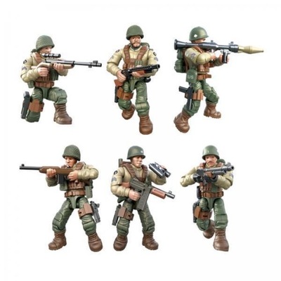 opakowanie 6 szt. Miniaturowe żołnierzyki Ozdoby Zabawki do odgrywania ról Udawaj 2 szt