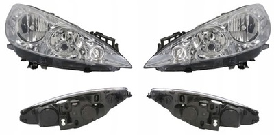 Фара лампа peugeot 308 rcz 07-13 l+p tyc фото №1