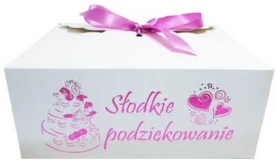 PUDEŁKA PUDEŁKO NA CIASTO CIASTA WESELNE ŚLUBNE