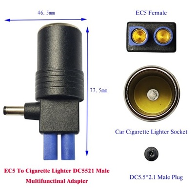 10AWG EC5 DO 8MM O-TYPE LINIA FINAL EC5 CABLE ADAPTADOR CONVERSIÓN AW~4693  