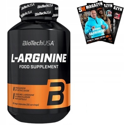 BIOTECH L-ARGININE 90 kap ARGININA SIŁA ENERGIA