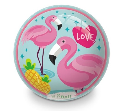 Piłka Gumowa Dla Dzieci BioBall 140 mm Flamingi