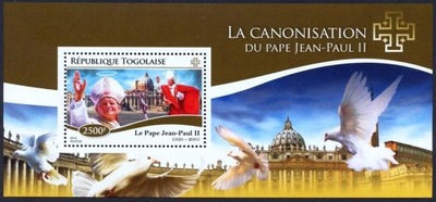 Togo 2014 Mi BL 1112 ** Jan Paweł II Papież