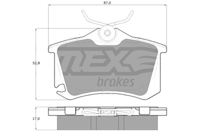 TOMEX BRAKES ZAPATAS DE FRENADO VW GOLF V 03- PARTE TRASERA  