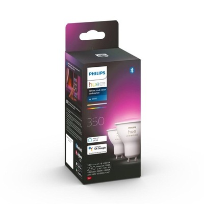 Philips Hue White & Color 6W Bluetooth GU10 Żarówka 2 szt.