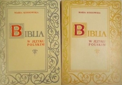 Biblia w języku polskim Tom I i II