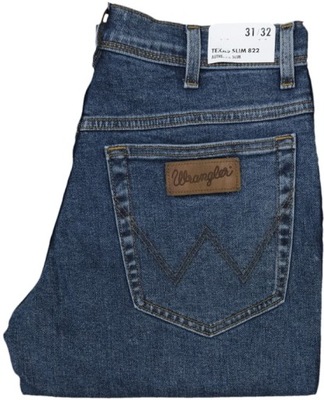 WRANGLER TEXAS SLIM stonewash jeansy regular W31 L32