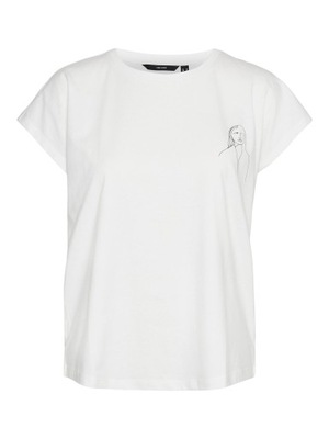 Vero Moda T-Shirt 10298088 Biały Box Fit