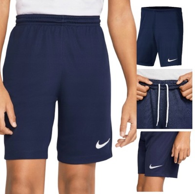 SPODENKI NIKE JUNIOR SPORTOWE TRENINGOWE DLA DZIECI GRANATOWE L (147-158CM)