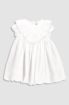 Sukienka tkaninowa biała 80 Coccodrillo