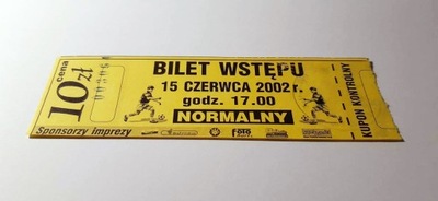 bilet STAL Rzeszów - RESOVIA Rzeszów 15.06.2002