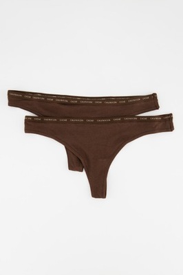 Calvin Klein Stringi 2PAK 0000QD3788E W5L Thong 2PK R L