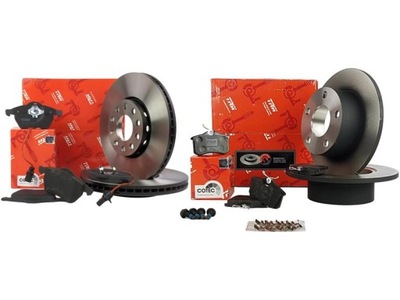 TRW DISCOS + ZAPATAS DELANTEROS+TRASEROS VW PASSAT B5 B5FL 288+245MM  