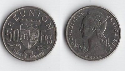 REUNION FRANCUSKI 1970 50 FRANCS