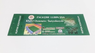 bilet ZAGŁĘBIE Lubin - KSZO Ostrowiec