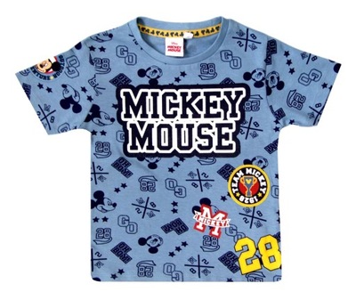 Niebieski t-shirt chłopięcy Myszka Mickey 98