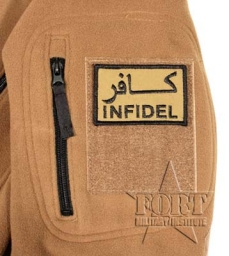 Naszywka INFIDEL - coyote - US ARMY