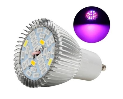 ŻARÓWKA LED GROW 28W do uprawy roślin GU10