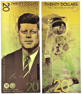 Kolekcjonerski Banknot John F. Kennedy 20 Dolarów