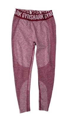 Legginsy Sportowe Bordowe Gymshark M 38 Bordo