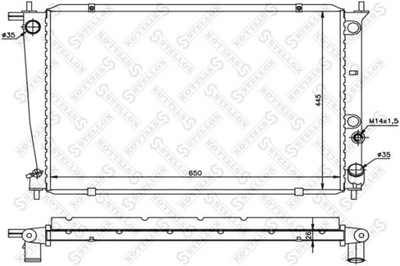 RADIATOR ENGINE HYUNDAI H-1 TRAVEL 2.5 CRDI 08-  