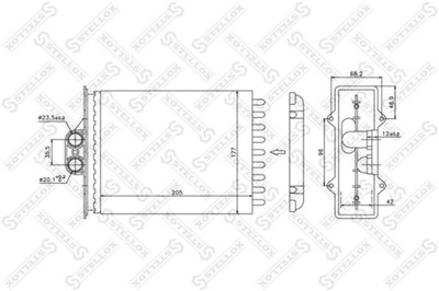 ОБОГРЕВАТЕЛЬ AUDI SAAB 9-5 01-05