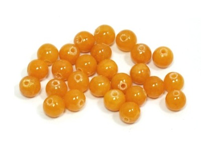 Jadeit pomarańczowy kula 4.5 mm - 8 sztuk