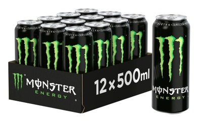 Napój energetyczny Monster Energy Green energetyk 12x 500ml