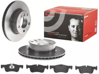 Brembo гальмівні диски+ гальмівні колодки перед bmw 2 f22 f23 284mm фото №1