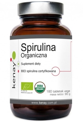 KENAY SPIRULINA ORGANICZNA CERTYFIKOWANA180t