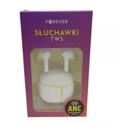 SŁUCHAWKI BT FOREVER TWS-91 BIAŁE