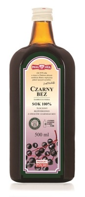 Czarny Bez sok 100% 500 ml Polska Róża