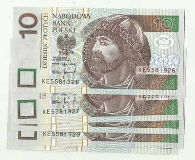 10 złotych 1994 seria KE stan UNC