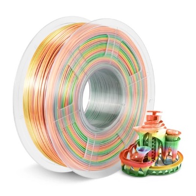 Filament SUNLU Silk PLA Rainbow 01 1,75 mm 1kg