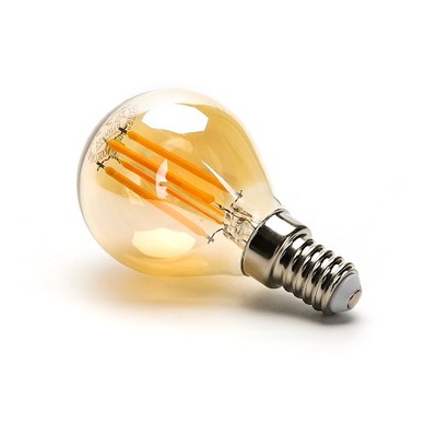 Żarówka Filament LED G80 E27 6W 2200K amber