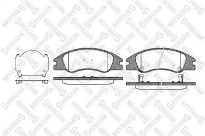 КОЛОДКИ ТОРМОЗНЫЕ AUDI 100 C3 83-89 ПЕРЕД