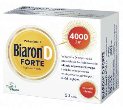 Biaron D Forte, witamina D 4000 j.m. 90 kapsułek