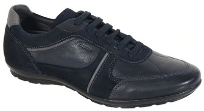 GEOX Symbol A sneakers buffalo+suede navy 43