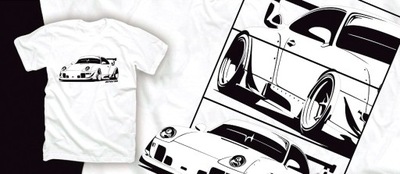 Koszulka POR.SCHE RWB T-shirt motoryzacyjny 