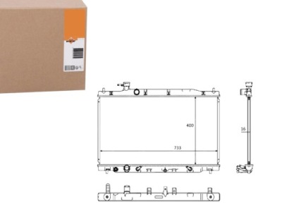 Nrf 58469 радиатор, система охлаждение двигателя фото №1