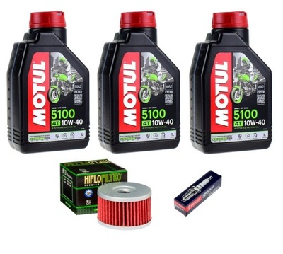 Olej Motul Filtr Świeca Denso SUZUKI LS650 SAVAGE