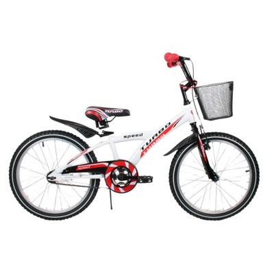Rowerek Dziecięcy dla Dzieci BMX 20" Biało-Czerwony Biały Czerwony ARTPOL