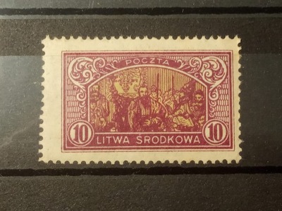 Litwa Środkowa Fi 40 B ** 1921 Różne rysunki